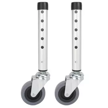 Колеса ходунков, вращающиеся, регулируемые по высоте, сменные ходунки для пожилых людей, передний ролик для пожилых людей