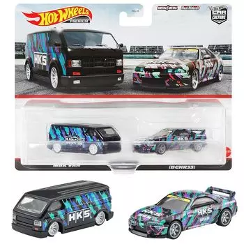Колеса Hot Wheels) премиум 2 пакета nissan skyline GT-R (BNCR33) / MBK фургон [3 года~] HKF53