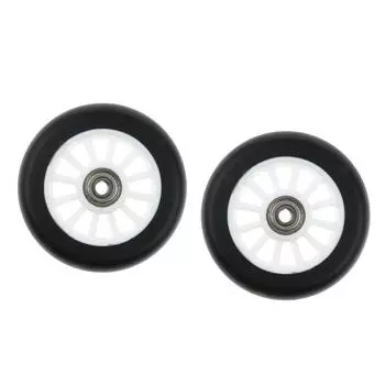 Колеса PU 100 мм колеса сменные 2 шт самокат скорость белые тележка коньки