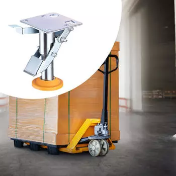 Колеса с накладками из ТПУ и напольным замком для ручных тележек 9.1cmx10.9cm