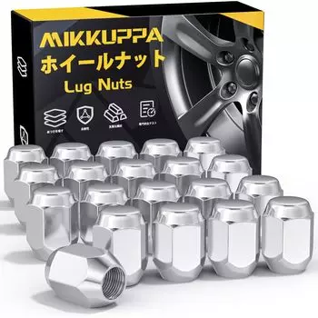Колесная гайка MIKKUPPA M12 x подходит для Daihatsu Коническая гайка серебристая 21HEX Длина 31 мм Набор из 20 гаек P1.5 Toyota, Mazda, Mitsubishi, One-Lock