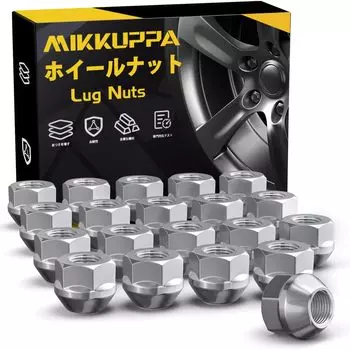 Колесная гайка MIKKUPPA Тип проникновения M12 x Подходит для автомобилей Suzuki и Subaru Серебристый 19HEX Длина мм Набор из 20 гаек P1.25 16.8
