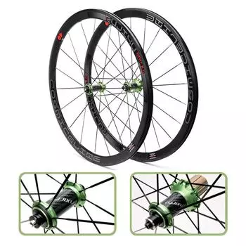 Колесная пара для шоссейного велосипеда, 700C, ультралегкая углеродное волокно, 120 децибел, 40 мм/1,57 дюйма, светоотражающая полоса, V/C тормоз серебряный