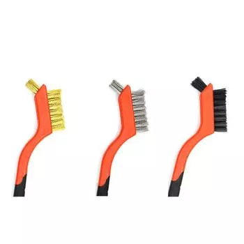 Колесная щетка из стальной проволоки, латунная стальная щетка высокой прочности Nylon wire