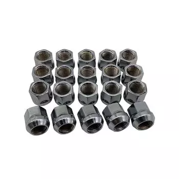 Колесные гайки 20 шт. 19HEX проникающего типа Land Cruiser 100 200 Lexus LS460 LS600 LX570 LC500 Tundra Sequoia Silver [Deepa] M141.5