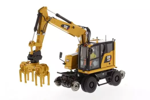 Колесный гидравлический экскаватор серии Highline CAT M323F 1/50 жёлтый