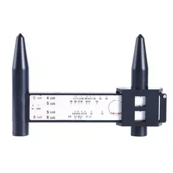 Колесный обод, шаблон болта, скользящий PCD, измерительный инструмент, линейка, линейка, PCD, измерение выступов, линейка, шаг O8G9 Black-1pcs