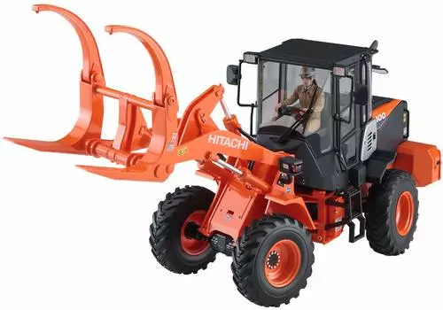 Колесный погрузчик Hasegawa Hitachi Construction Machinery Характеристики лесозаготовительного захвата Машина Пластиковая модель 66105 1/35 ZW100-6