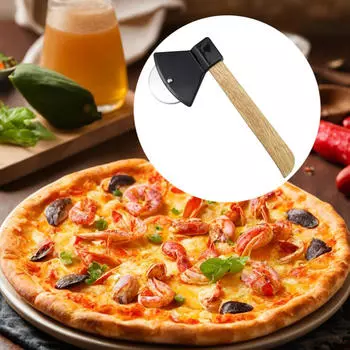 Колесный резак для пиццы Axe, легкий в очистке, профессиональный резак для черного цвета чёрный