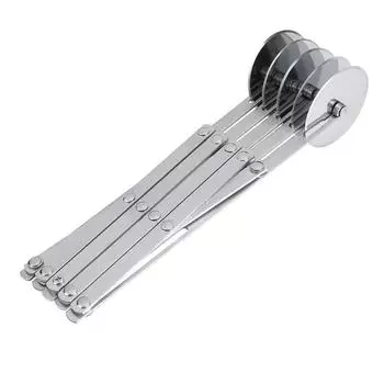 Колесный резак с антипригарным покрытием из нержавеющей стали для торта, раздела теста, хлеба, кухонного инструмента, 5 колес