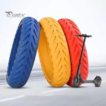 Колесо электрического скутера, устойчивое к проколам, амортизирующее, износостойкое, переднее, заднее, сменное колесо для электрического скутера для Xiao Mi M365/PRO чёрный