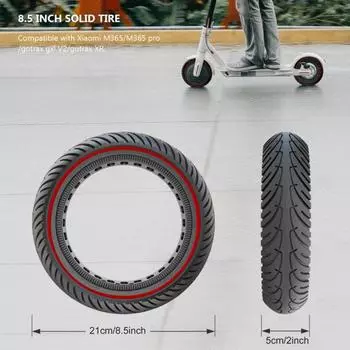 Колесо для электрического скутера, переднее и заднее сотовое колесо, износостойкое нескользящее сменное колесо для электрического скутера для Xiao Mi чёрный