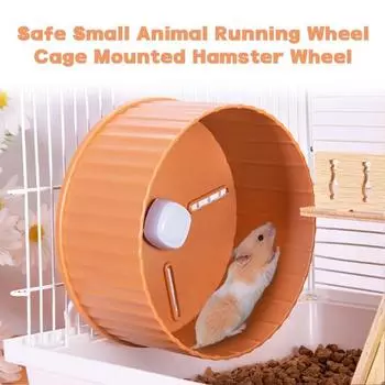Колесо для хомяка Бесшумное беговое колесо для хомяка Легко установить Колесо для упражнений для мелких животных Аксессуары для клеток S зелёный