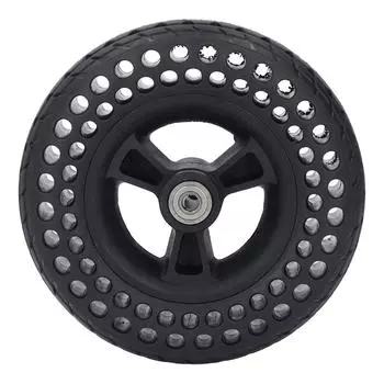 Колесо для инвалидной коляски 7 дюймов TPE резиновое нескользящее электрическое инвалидное кресло твердое переднее колесо замена