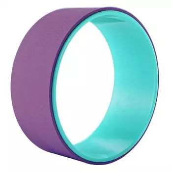 Колесо для йоги от Fitness Club, внешняя обработка TPE Mcm&Company [контролируемый ASK], материал, нескользящий (Синий/Фиолетовый Фиолетовый)