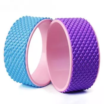 Колесо для йоги. Заднее колесо от болей в спине. Растягивает и укрепляет мышцы корпуса. Снимает напряжение с мышц и связок. 4D-Blue