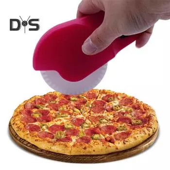 Колесо для пиццы, ролик для выпечки теста, резак для теста для пирогов и открывалка для бутылок, кухонный инструмент для выпечки домашней лапши, пиццы, выпечки красный