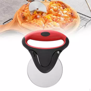 Колесо для пиццы Ручка с противоскользящим покрытием Съемная из нержавеющей стали