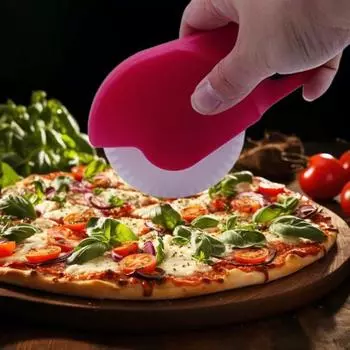 Колесо для пиццы Yousheng, роликовое колесо для выпечки теста, резак для теста для пирогов и открывалка для бутылок, кухонный инструмент для выпечки домашней лапши, пиццы, выпечки красный