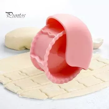 Колесо для резки теста, кухонный резак для теста, круглый инструмент для пиццы, штамп для печенья, колесо для резки теста и резак для теста E