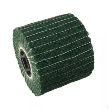 Колесо для волочения проволоки барабана с лепестковой щеткой Green 180 Grit
