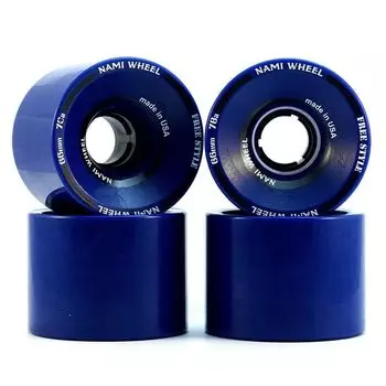 Колесо NAMI WHEEL Wave Nami Wheel Long Skateboard Long Skate Freestyle Wheel 66 мм Blue 78a синий