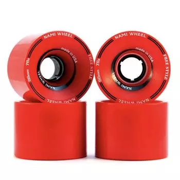 Колесо NAMI WHEEL Wave Nami Wheel Long Skateboard Long Skate Freestyle Wheel 66 мм красное 78a красный