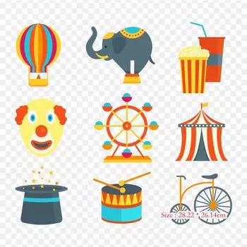 Колесо обозрения Bianglala, термопереносная печать, виниловые нашивки, наклейки для одежды, аппликации «сделай сам», моющиеся нашивки