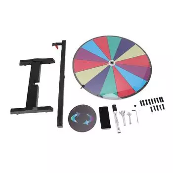 Колесо призов из алюминиевого сплава стираемое интерактивное универсальное колесо фортуны для события