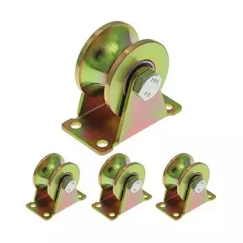 Колесо с пазом U-образного типа, 2 дюйма, сверхмощный жесткий ролик для перевернутой гусеницы, рулонных ворот, промышленных машин, грузоподъемность 660 фунтов 1pc