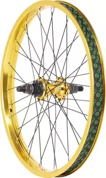 Колесо Salt BMX Everest, кассета задняя 20 дюймов, совместимая с осью 14 мм, золото