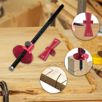 Колесовый разметочный циркуль, Маркер, Метрические и дюймовые единицы, Деревообрабатывающий разметочный шаблон