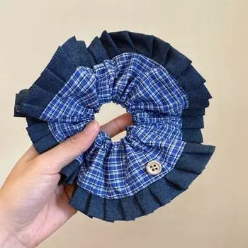 Колетеры с большим стилем, голубые кореано для женщин, колечки с бордюром нестандартной формы, бандажи для кабеля Y2K