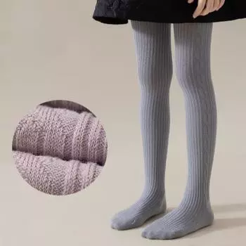 Колготки для девочек, теплые леггинсы, весна 2024, колготки для девочек, детские колготки, детские штаны, однотонная хлопковая одежда, весна-осень XS белый