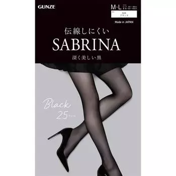 Колготки Gunze Sabrina Black 25D Black ML Чулки Простые чулки Чулки Чулки Простые чулки