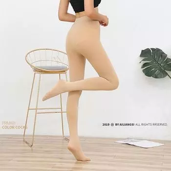 Колготки из нейлонового меха «драконий коготь»: Плюс бархатные теплые леггинсы осень/зима Single crotch (80-130 catties)