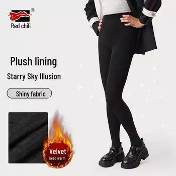 Колготки из шерсти с эффектом подтяжки бедер Red Pepper Velvet Dragon Claw : Теплые, уютные зимние чулки для женщин. One size (80-130 catties) золотой