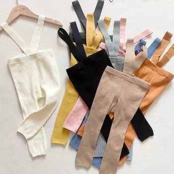 Колготки на подтяжках для младенцев, весенне-осенние колготки для маленьких девочек и мальчиков, одежда для маленьких девочек, бандажные леггинсы с высокой талией и перек... S