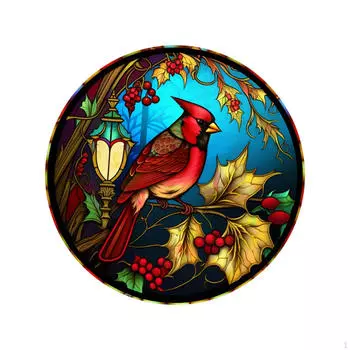 Колибри на окно цепляется за стекло наклейка многоразовая круглая съемная статическая