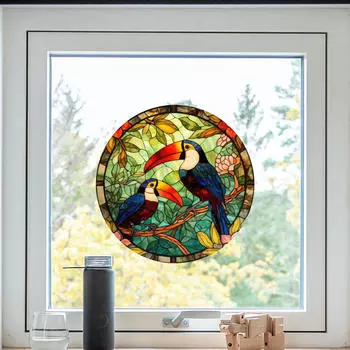 Колибри Наклейка на стекло Наклейка на окно Статическая пленка Украшение дома Легкий