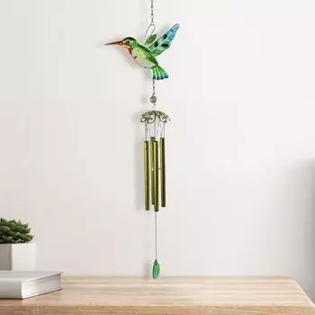 Колибри в виде садовой колокольчики с крючком, легко подвешивается, устойчив к коррозии, подвесной колокольчик для двора