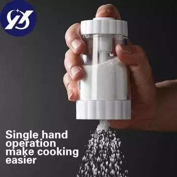 Количественная мельница для соли и перца, многофункциональная регулируемая помола с керамическим сердечником, прозрачная банка для приправ зелёный