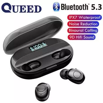 Количество беспроводных Bluetooth-гарнитур показывает наличие зарядного склада большой емкости и сверхдлительного срока службы батареи. чёрный