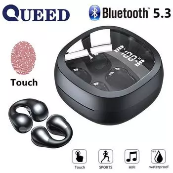 Количество новых беспроводных Bluetooth-гарнитур не попадает в ухо без ушного и безушного движения. чёрный