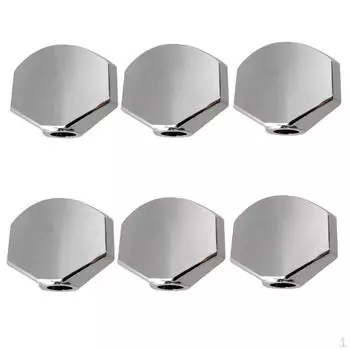 Колки для электро/акустической гитары с кнопками, серебро, 6 шт./упак.