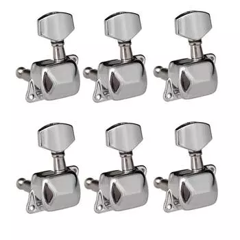 Колки гитары Колки для струн Блокировка колков Колки для струн Тюнер Музыкальный инструмент 6Left