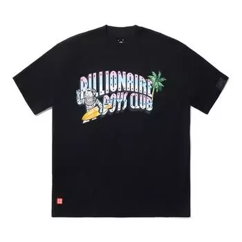 Коллаборация Li Ning X Billionaire Boys Club Серия скейтбордов Принтованная Свободная Удобная Универсальная Футболка с коротким рукавом Мужские топы Черный AHSUC15-2 M