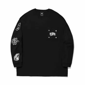 Коллаборация Li Ning X Billionaire Boys Club Серия Спортивный образ жизни Свободный крой Круглый вырез Принт с буквами Пуловер Футболка с длинным рукавом AHSU559-2 S