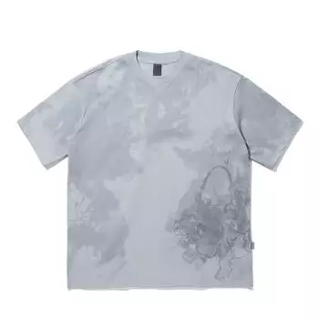 Коллаборация Li Ning X Джеки Чан Серия Кунг-фу Удобная Простая Универсальная Свободная посадка Футболка с принтом и круглым вырезом с коротким рукавом Мужские топы AHSV499-3 S