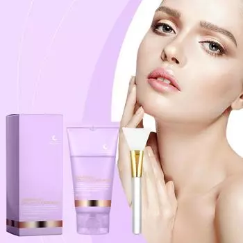 Коллагеновая маска Детская коллагеновая светящаяся маска Коллагеновая отшелушивающая маска Корейская маска для лица Сделайте сияющую кожу Эластичность кожи Укрепляющая маска для лица от морщин One Size белый